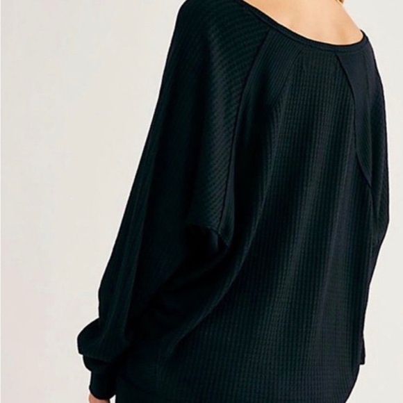 NWT Free People Santa Clara Thermal in Black - Picture 4 of 7